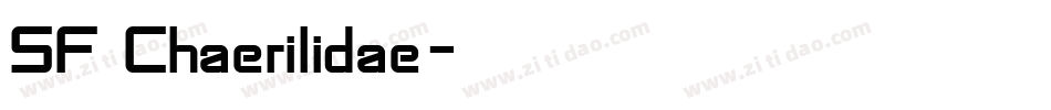 SF Chaerilidae字体转换